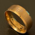 8mm gold stainless steel Superman ring size 10 Photo 1