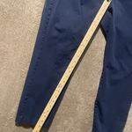 Old Navy  Pants Womens 18 Plus High Rise Pixie Navy Blue Ankle Casual Straight Photo 6