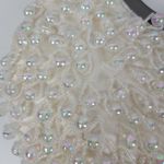 Vintage Womens Iridescent Crystal Hand Bag White Chandelier Beaded Evening Purse Photo 7
