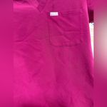 FIGS  Catarina Scrubs Top medical short sleeve Ultra Rose magenta vneck pocket Photo 7