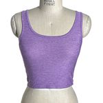 Outdoor Voices  CloudKnit Cropped Tank Top  in Purple Size Small Photo 0