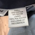 Ann Taylor  Blue Tweed Blazer Jacket Size 10 Rounded Notch Collar Long Sleeve Photo 4