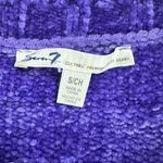 Seven7  Pullover Sweater Women's Small Purple Knit Plush Chenille Long Sleeve Photo 2