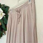 Love Tree Los Angeles Beige Drawstring Linen Pants Photo 1