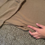 Tan Long Sleeve Button Photo 3