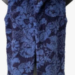 Kookaburra by UGGs Blue Floral Sherpa Hooded Vest Size XL Photo 0