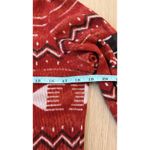 Ralph Lauren Lauren Active Aztec Red Quarter Zip 3/4 Sleeve Thermal Top Large Photo 4