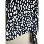 Maje  Losimio Black and White Spotted Cloud Print Wrap Blouse Sz. 1 (US S) Photo 8