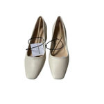 Liz Claiborne Liz Claiborne Cream Low Block Heel Square Toe Pumps Classic Office Shoes Size 7 Photo 1
