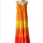 Jessica Simpson NWT Herbs Tiered Ombre Maxi Dress In Melon Dip Dye Photo 4