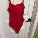 ZARA  Barbie Pink Ribbed Bodysuit Photo 4