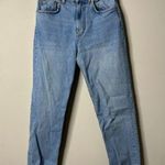 ZARA  Blue Light-wash Chewed Hem Jeans Size 4 Photo 0