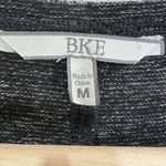 Buckle BKE lounge Cold Shoulder Top Womens MD Shirts Blouses Heather Black Jersey Knit Photo 3