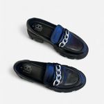 No Boundaries  black and silver professional chunky loafers 9 Photo 2