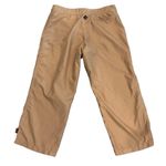 prAna Women’s Vintage  tan cropped wide leg Breathe pants Photo 3