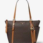 Michael Kors Sullivan Medium Logo Top-Zip Tote Bag Photo 5