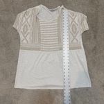 J.Jill medium embroidered burnout cap sleeve top TB 2858 Photo 2