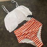 Tempt Me Ruffled top high waisted bottom bikini set Photo 0