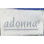 Adonna Vintage Robe Housecoat Blue Size Medium Full Length Zip Pocket Duster Photo 4