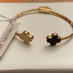 Rachel Zoe NWT Sterling Silver Clover Bracelet Set Photo 6