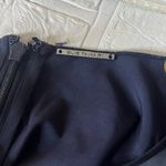 Elie Tahari  navy sheath embroidered sheer dress  midi size 4 Photo 3