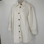 Madewell  Womens White Button-Down Denim Shirt Dress Size M Photo 8
