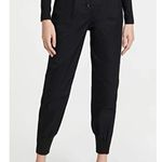 Aje Pants Womens 10 Black Tapered Jogger Chaise Button Fly Front High Rise Photo 1