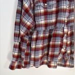 Lucky Brand  Women’s Plaid Western Babydoll Shirt XXL Photo 3