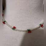 ZARA Cherry Bead Necklace Choker Dainty Delicate Fairy Coquette Photo 1