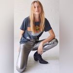 We The Free Free People Phoenix Coated High-Rise Skinny Jeans in Silver Size 27 Photo 1