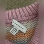 Top Shop Pastel Stripe Chunky Knit Sweater Vest Photo 11