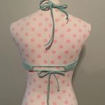 Victoria's Secret Victoria’s Secret halter bikini swim top size 36D. Light blue lace Photo 3