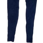 free people navy leggings with lace legs and stirrup bottoms Blue Photo 1
