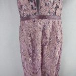 Jovani Pink Sequin Jewel Beaded Floral Spaghetti Strap Long Maxi Gown 02245 Sz 6 Photo 3