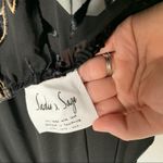 SADIE X Sage Velvet Floral Halter Neck Dress Sz S NWT Black Photo 7