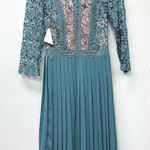 Little Mistress  Crochet & Pleated Midi Dress Size‎ 2 Photo 0