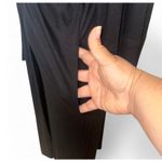 Natori Black Maxi Dress Long Sleeve Wrap Robe with Belt & Pockets Women's Large Photo 3