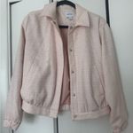 Nine West Pink Bomber Jacket Tweed Photo 0
