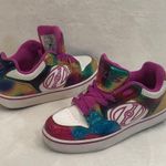 Heelys Motion Plus 77061 White Rainbow Glitter Uni Skate Shoes Youth 4 Women’s 5 Photo 1
