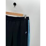 Nike Black Blue Side Stripe Polyester Windbreaker Capri Pants Women Size Medium Photo 2