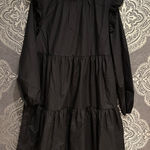 SheIn  Small Black Long Sleeve Ruffle Dress Photo 0