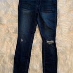 Tinsel Denim Couture Cropped Skinny Jean Dark Wash Blue Size 26 Photo 1