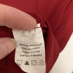 Lush Clothing Lush Maroon Red V Neck Flowy Cuffed Short Sleeve Blouse Photo 2