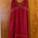 Miss Me Suede Strap Sleeveless Dress Lace At Bodice And Hem Rayon NWT Large Photo 0