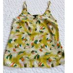 Banana Republic  Tropical‎ Feather Yellow tank Top SZ S Photo 4