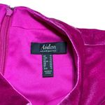 Aidan Mattox  Hot Pink Velvet Short Sheath Cocktail Dress US 12 Photo 5