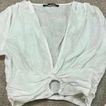 ZARA White Draped Ring Top Photo 3