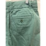 J.Crew  Chino Shorts Womens 4 Green Low Rise Zip Fly Side Pocket Flat‎ Front Photo 4