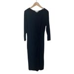 Boden Rosalie Twist Front Jersey Knit Dress in Black Size 8 Photo 1