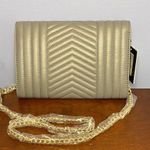 Badgley Mischka Gray Quilted Crossbody Bag w/ Gold Hardware Photo 2